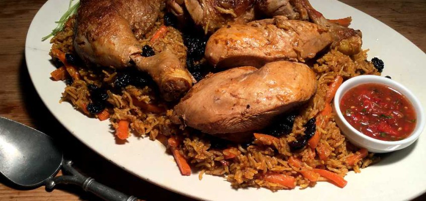 Rus al bukhari: Saudiarabisk krydderris med kylling